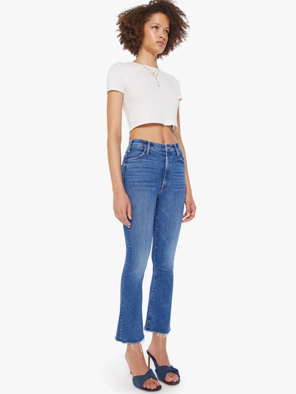 MOTHER The Hustler Ankle Fray Jeans – Size 27 – Grasping At Straws